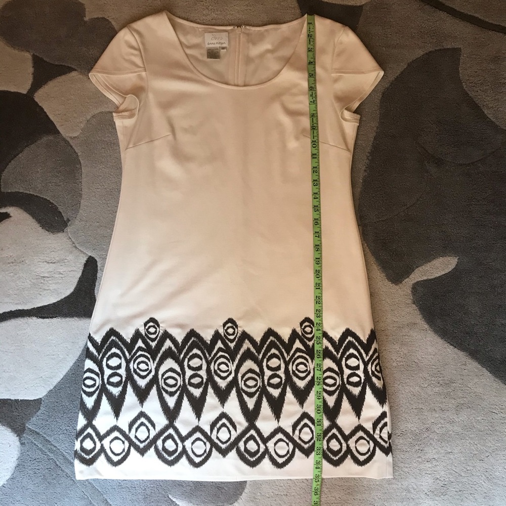 Donna Morgan Black-and-White Dress, EUC, 10 - Picture 12 of 16